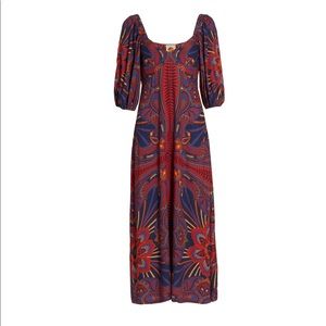 FARM Rio Macaw Midi Dress